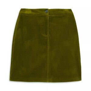 New The Kooples Corduroy Mini Skirt Olive Green 34, 2 $230